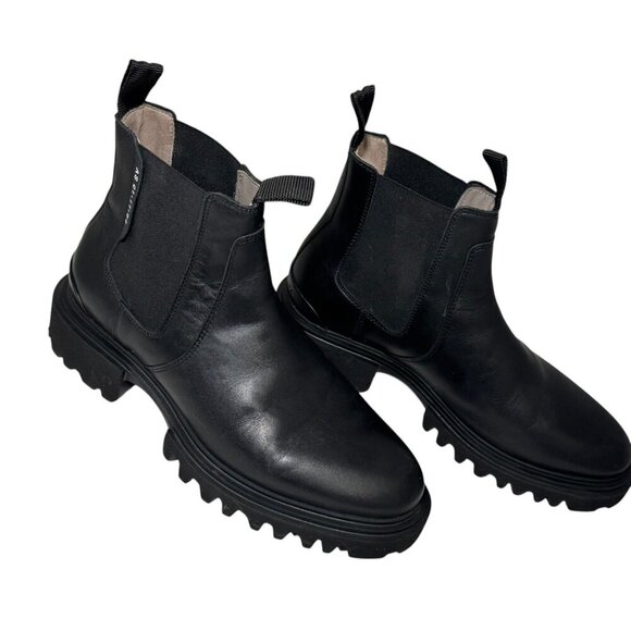 Allsaints Womens Ada Chelsea Boots Black Leather Lightweight size 39.5/9.5 - Picture 4 of 8